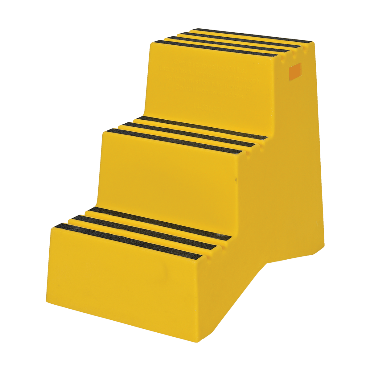 Vestil Polyethylene 3-Step Step Stool 500 Lb. Capacity Yellow VST-3-Y
