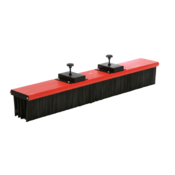 Vestil Aluminum Fork Truck Mounted Sweeper 60 In. Wide Brush Red VSWP-60