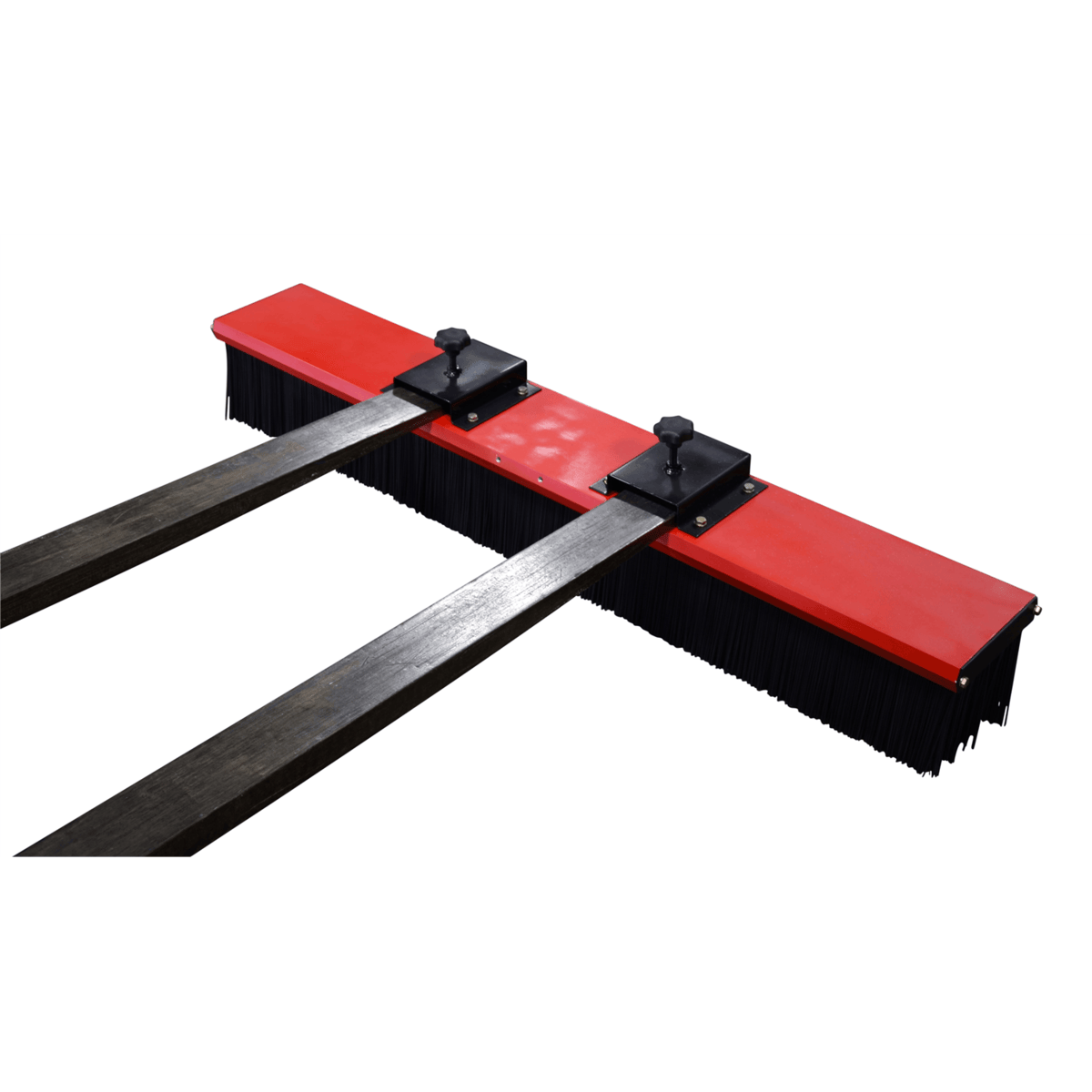 Vestil Aluminum Fork Truck Mounted Sweeper 60 In. Wide Brush Red VSWP-60