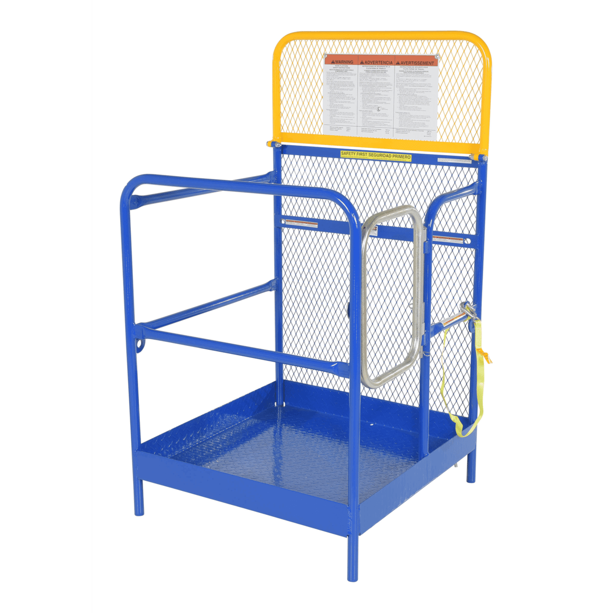 Vestil Steel Work Platform 36 x 36 1000 Lb. Capacity Blue WP-3636