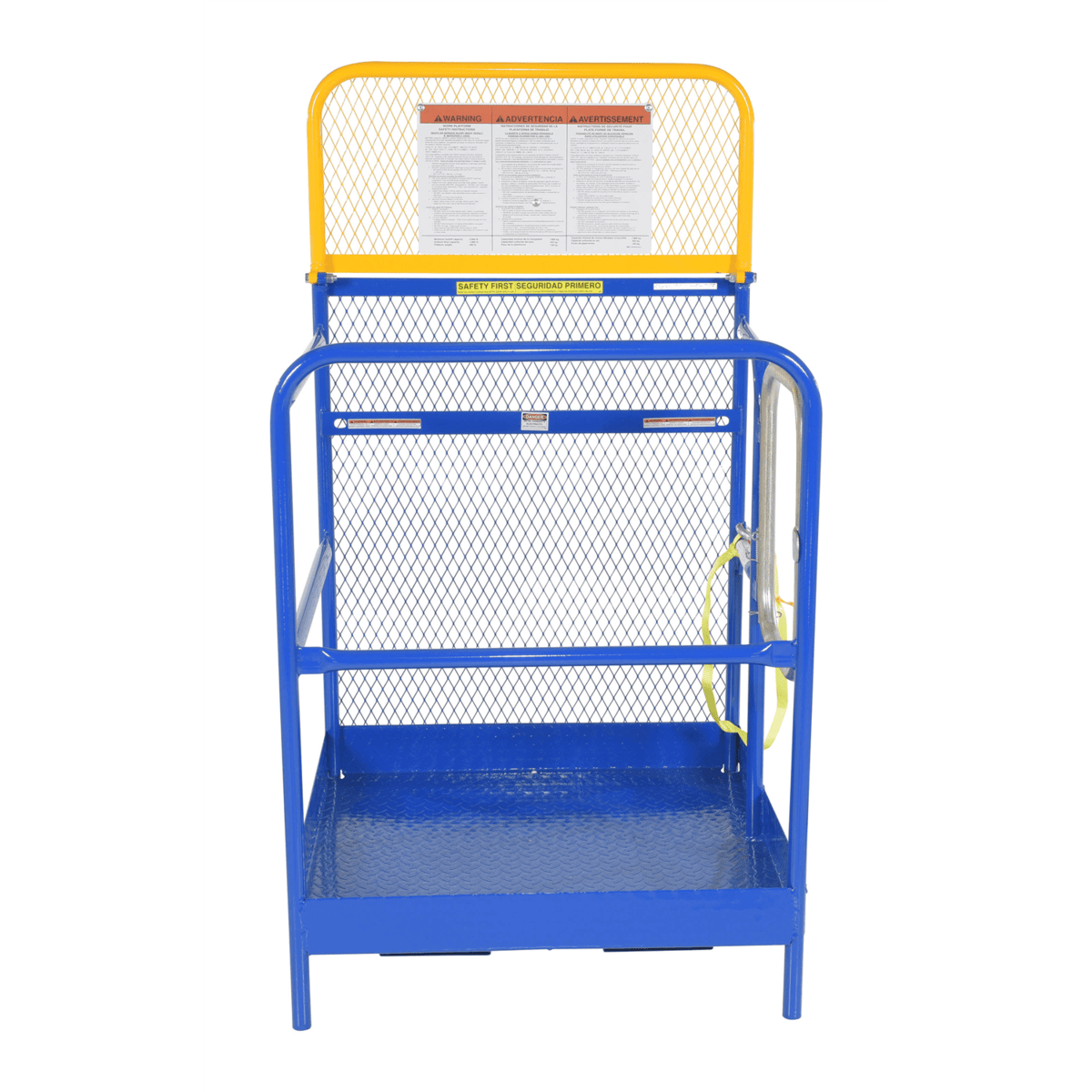 Vestil Steel Work Platform 36 x 36 1000 Lb. Capacity Blue WP-3636