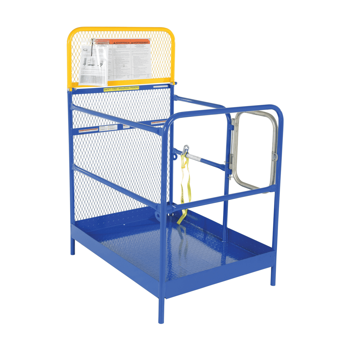 Vestil Steel Work Platform 36 x 48 1000 Lb. Capacity Blue WP-3648