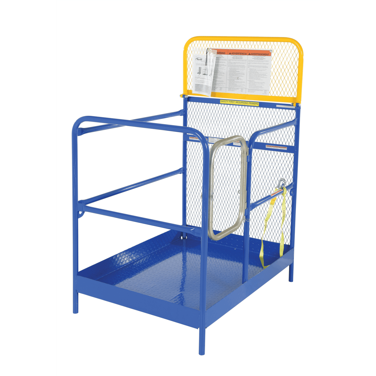Vestil Steel Work Platform 36 x 48 1000 Lb. Capacity Blue WP-3648