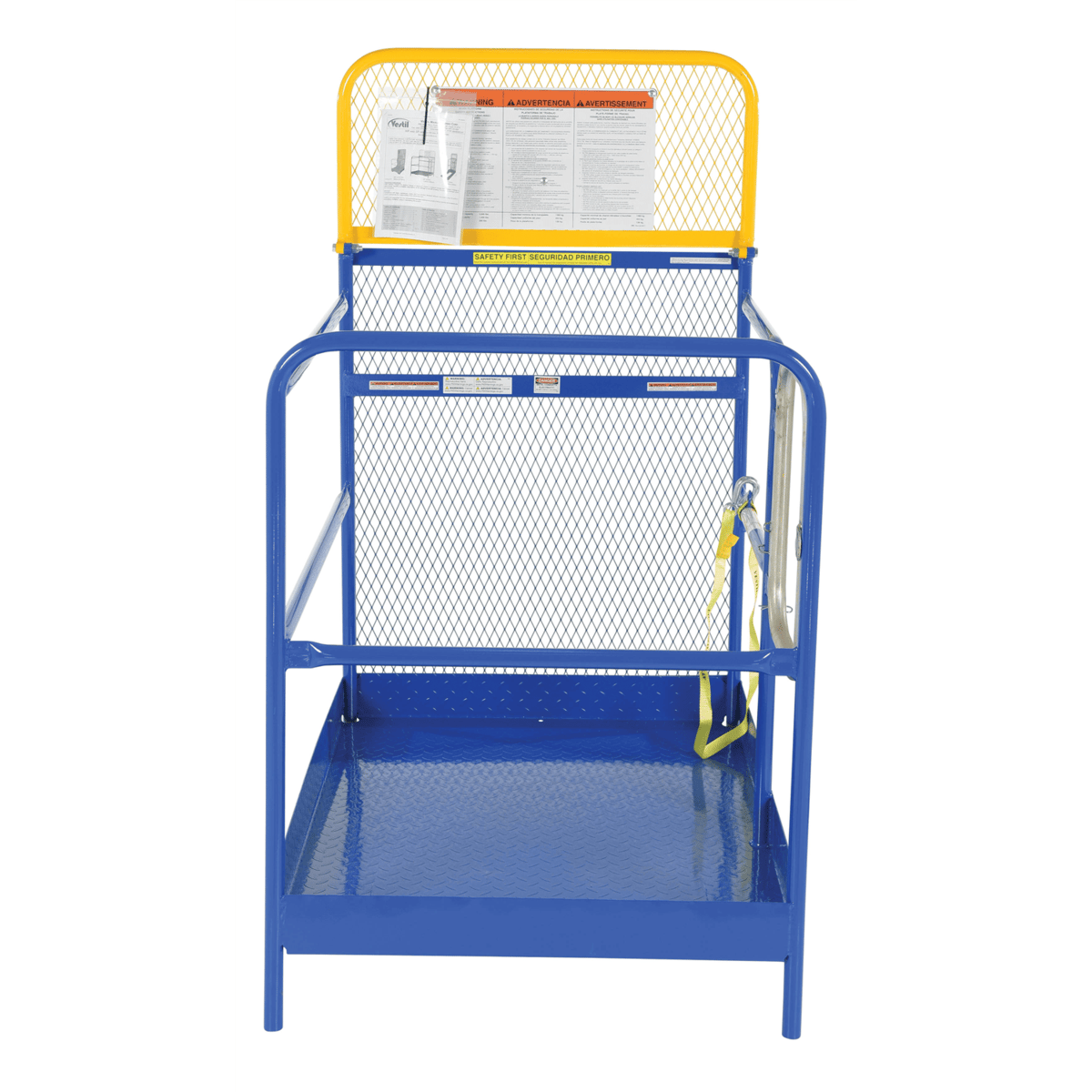 Vestil Steel Work Platform 36 x 48 1000 Lb. Capacity Blue WP-3648