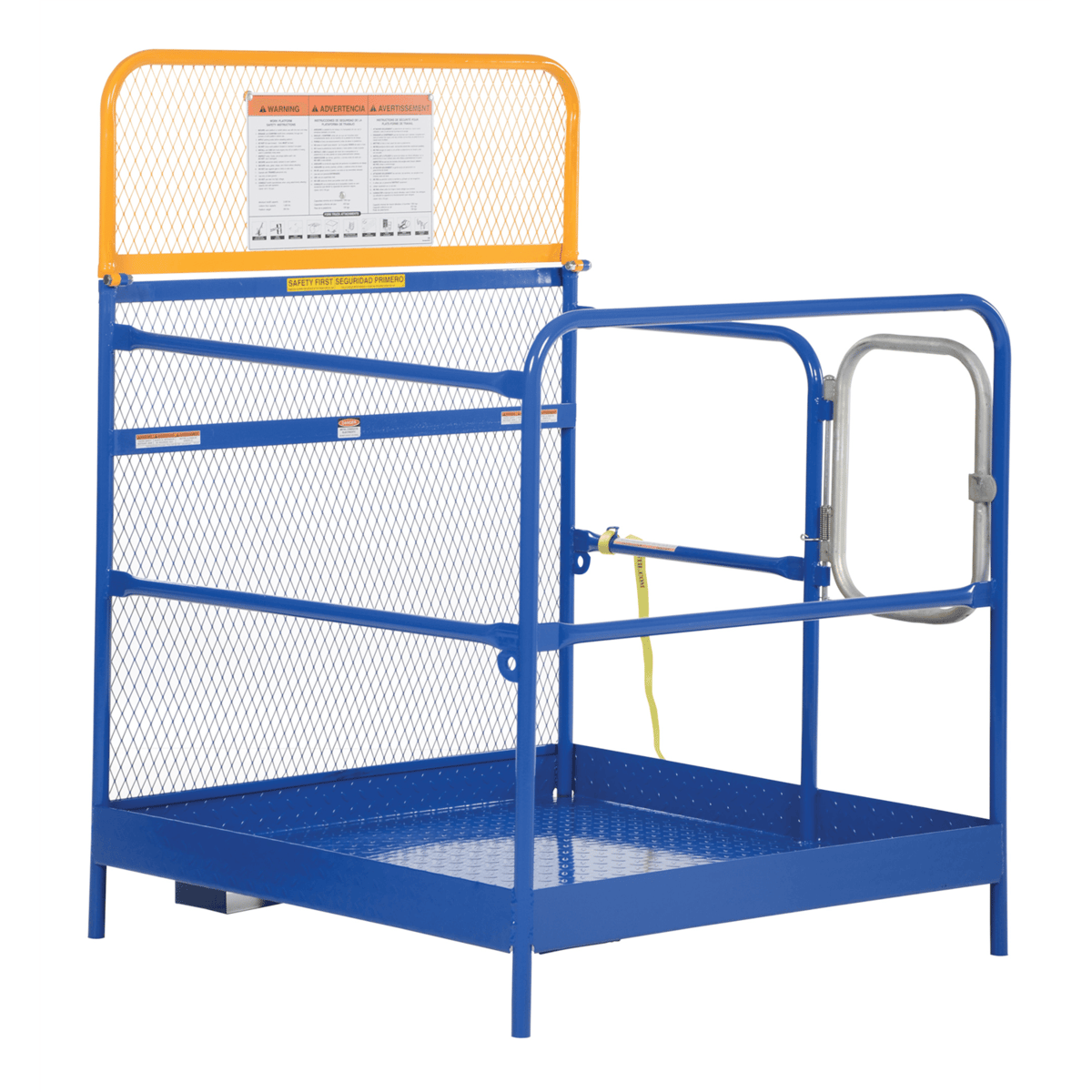 Vestil Steel Work Platform 48 x 48 1000 Lb. Capacity Blue WP-4848