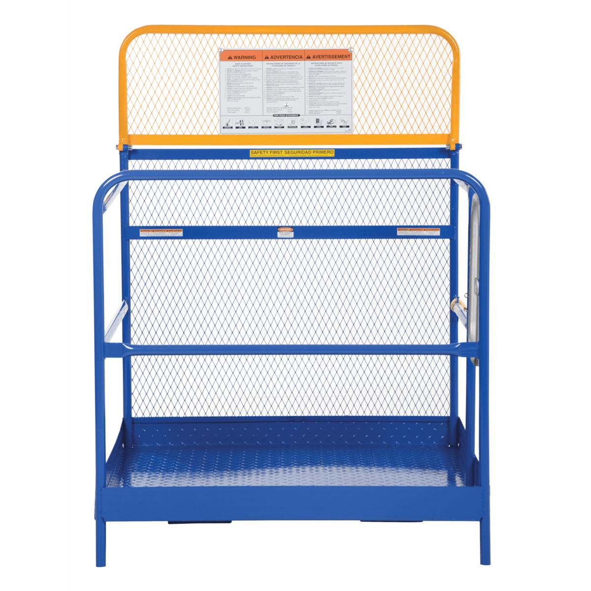 Vestil Steel Work Platform 48 x 48 1000 Lb. Capacity Blue WP-4848