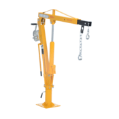 Vestil Steel Winch Truck Jib Crane Extended Capacity 1000 Lb. Yellow WTJ-4