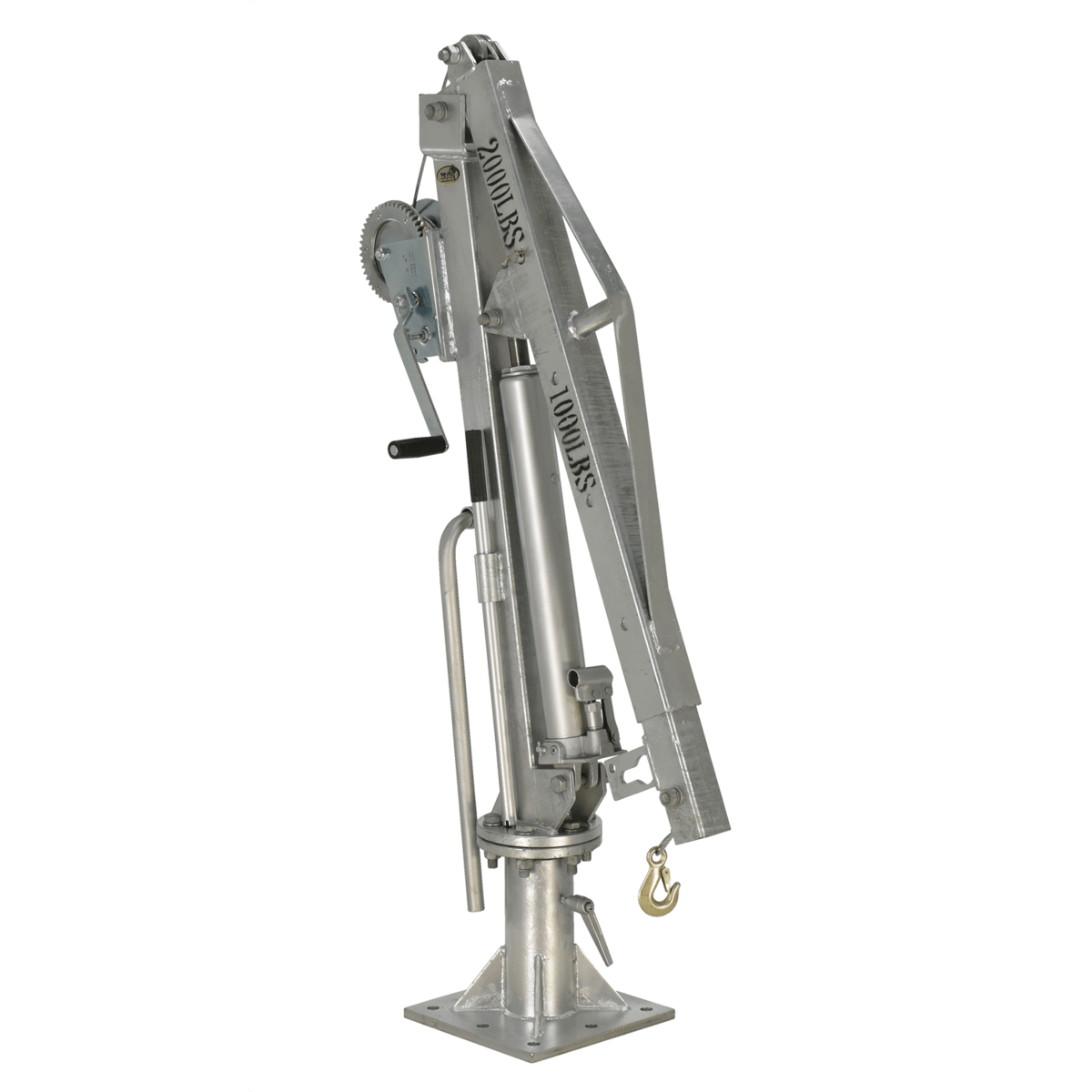 Vestil Steel WINCH TRUCK JIB CRANE 1K EXTENDED GALVINIZED WTJ-4-G