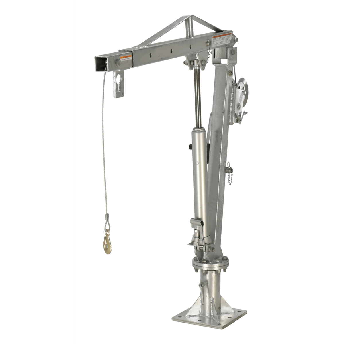 Vestil Steel WINCH TRUCK JIB CRANE 1K EXTENDED GALVINIZED WTJ-4-G