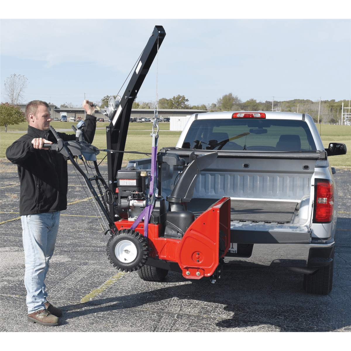 Vestil Hitch-Mounted Truck Jib Crane 600 lb. Capacity Black WTJ-HITCH
