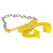 Vestil Steel Double Scissor Pallet Puller 4 In. Jaw Opening 5000 Lb. Pulling Capacity Yellow PAL-21