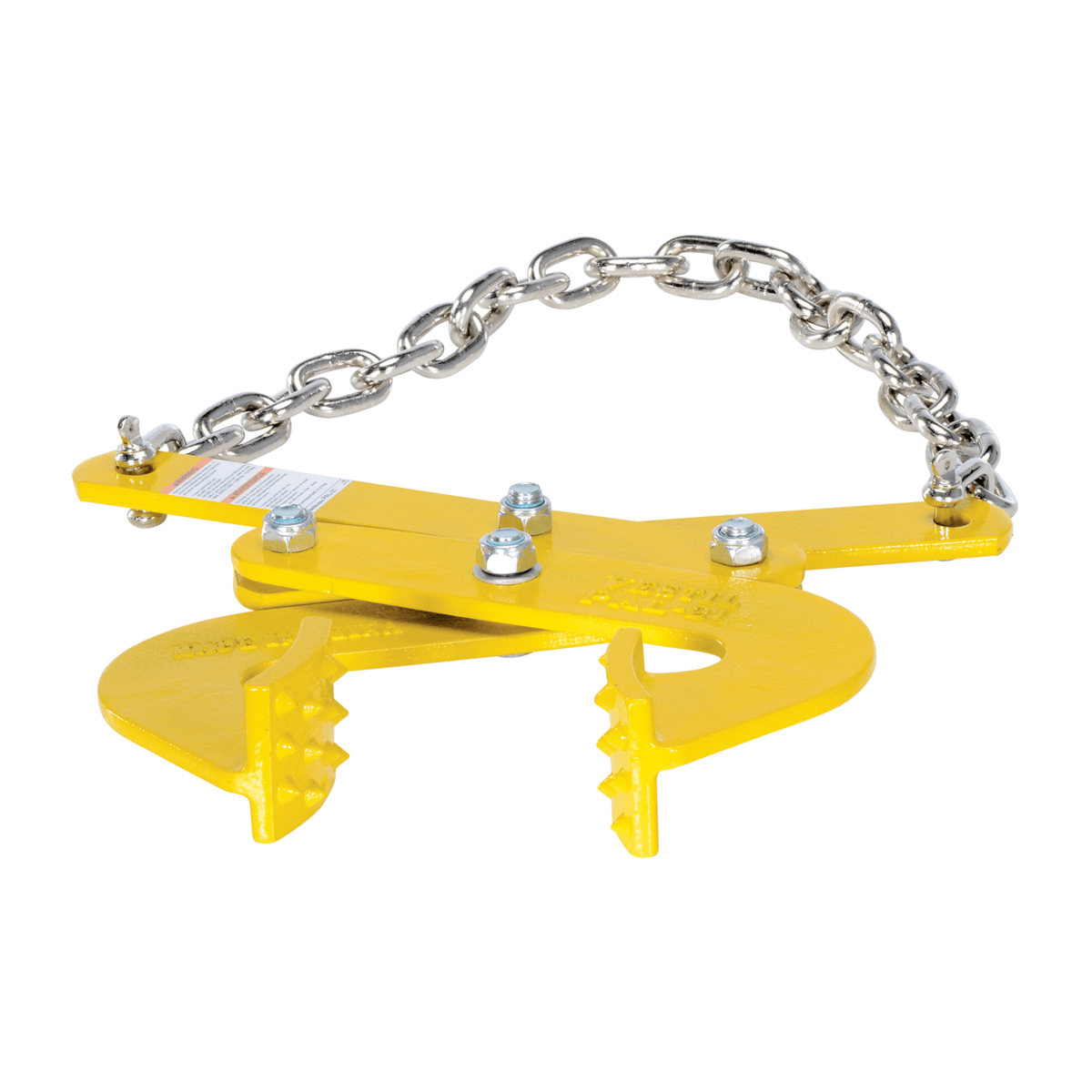 Vestil Steel Double Scissor Pallet Puller 4 In. Jaw Opening 5000 Lb. Pulling Capacity Yellow PAL-21