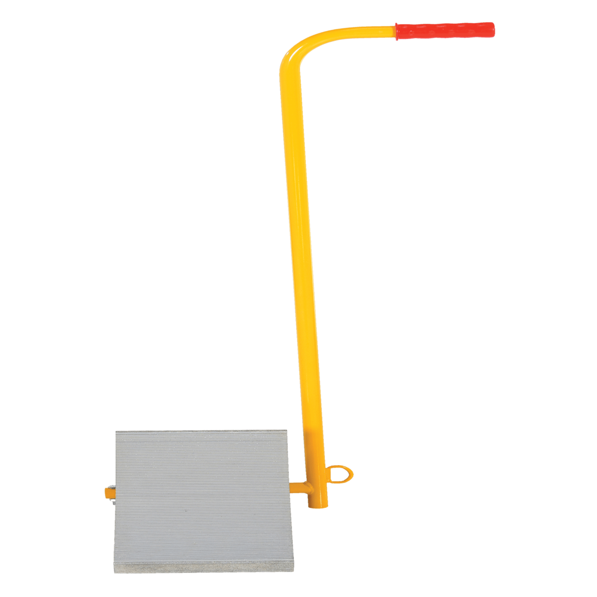 Vestil Aluminum Wheel Chock with Handle 11-7/8 In. x 17-1/16 In. x 37-9/16 In. Silver EALUM-7-H