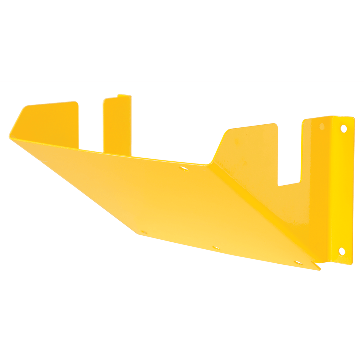 Vestil Steel Wheel Chock Holder 4 Mounting Holes 40 Lb. Capacity Yellow WC-H