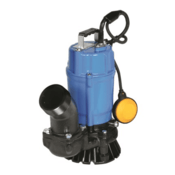 Tsurumi 3"NPT(M), 1HP Submersible Trash Pump w/Ball Float Attached, Automatic, 115VAC, HSZ3.75S