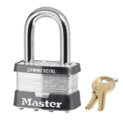 Master Lock® Commercial Laminated Steel Padlock, Master Keyed, 5MKLF