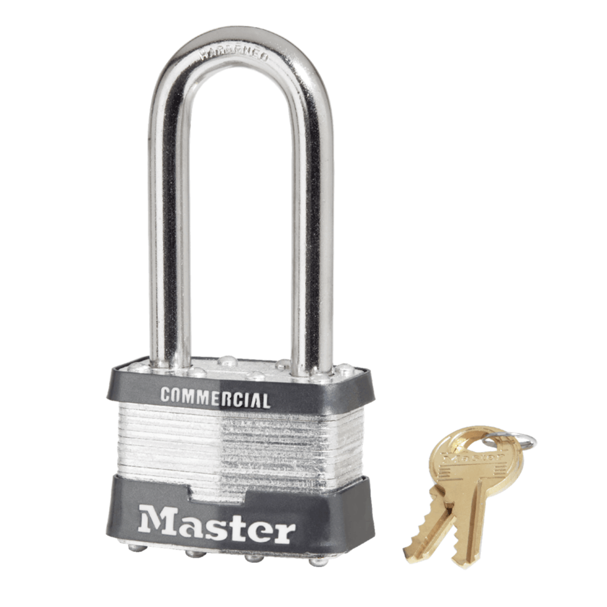 Master Lock® Commercial Laminated Steel Padlock, Master Keyed, 5MKLJ