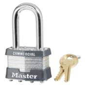 Master Lock® Commercial Laminated Steel Padlock, Master Keyed, 1MKLF