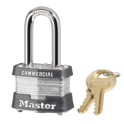 Master Lock® Commercial Laminated Steel Padlock, Master Keyed, 3MKLF