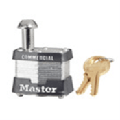 Master Lock® *SPECIAL ORDER* Laminated Steel Pin Tumbler Meter Padlock, Master Keyed, 443MKLE