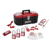 Master Lock® Personal Safety Lockout Kit, Electrical Focus w/ZENEX™ Padlocks, 1457E410KA