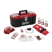 Master Lock® Personal Safety Lockout Pouch, Valve Focus w/ZENEX™ Thermoplastic Padlocks, 1457V410KA