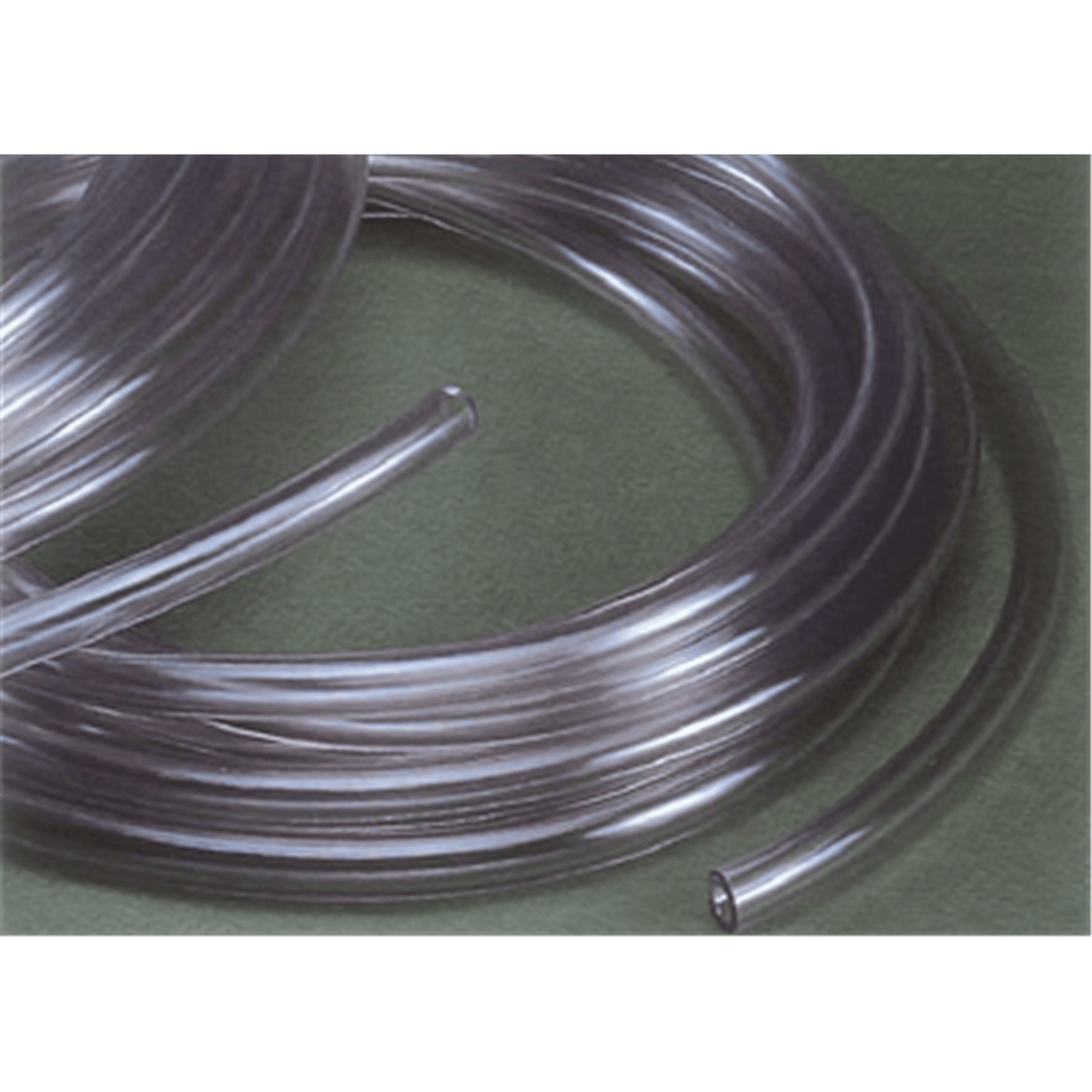 Hudson Extrusions PVC Standard Suction Tubing, Clear, 1/2" OD x 3/8" ID, 45 PSI, 25’ Roll