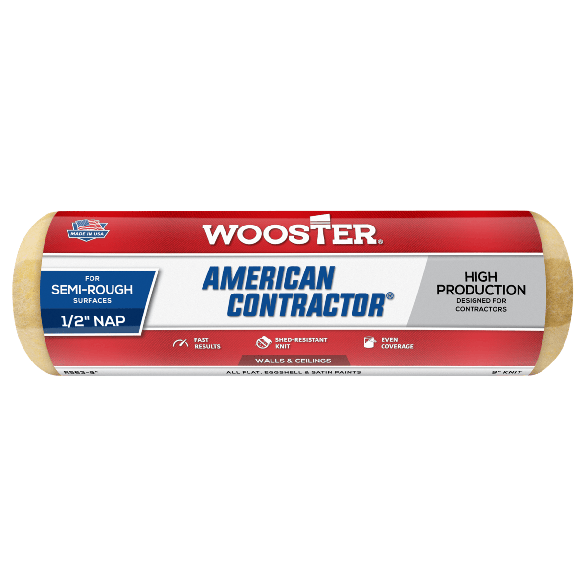 Wooster® 9" American Contractor 1/2" Nap