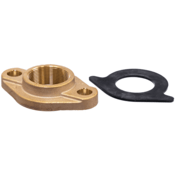 Lansdale Valve 1-1/2" X 2" Brass Water Meter Coupling With Gasket, 200-225-00340
