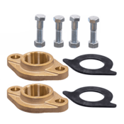Lansdale Valve 2" Double Meter Flange Kit 2, Flanges, 2 Gaskets, 4 Bolts & Nuts, 200-225-00400