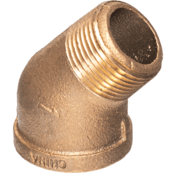 Lansdale Valve 1" Bronze Street Elbow 45, 400-100-01063