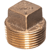 Lansdale Valve 1" Bronze Plug - Solid, 400-100-01200