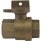 A.Y. McDonald 76101W 1 Ball Curb FNPT x FNPT - NL, 5139-113
