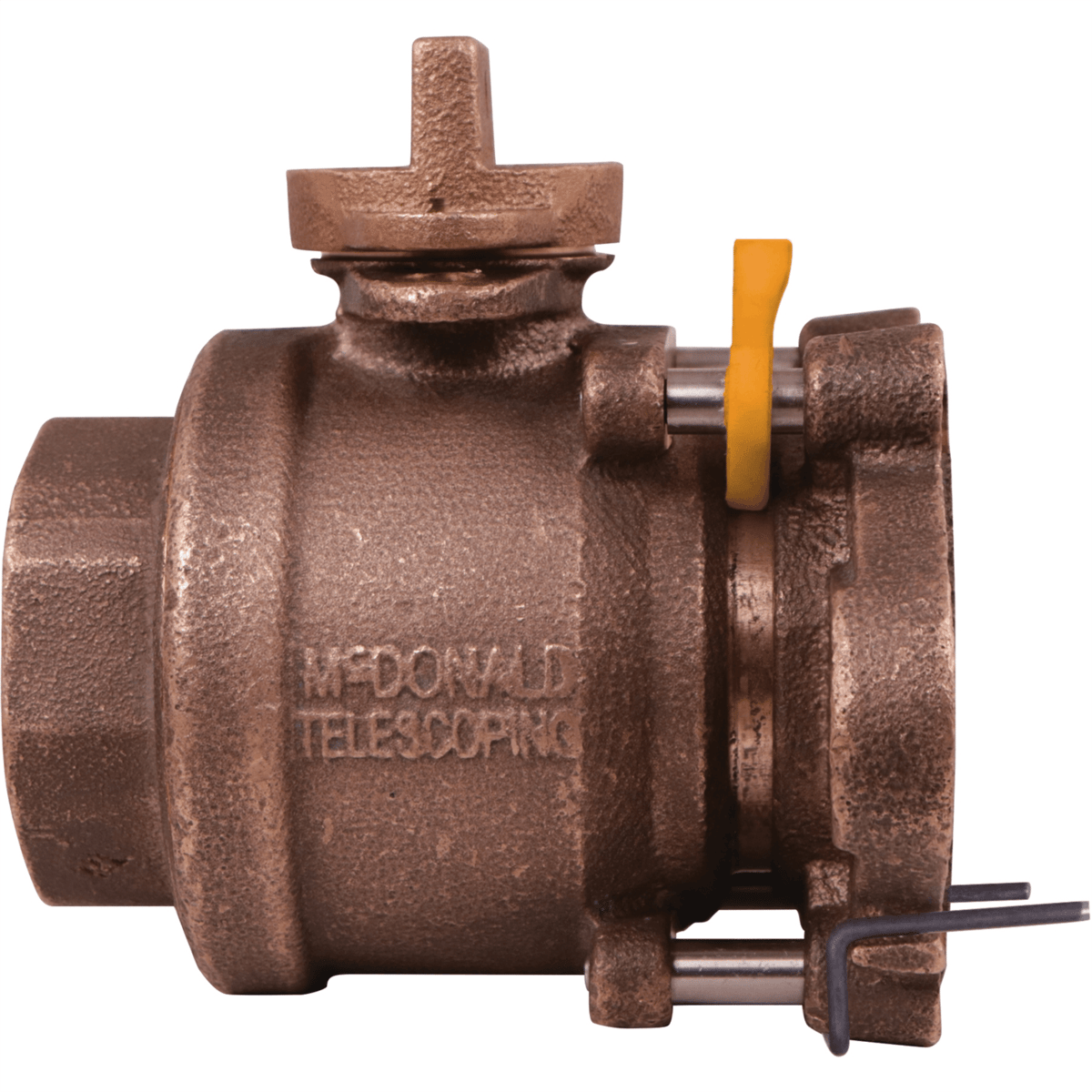 A.Y. McDonald 7E6100MW 2 Ball Valve FLARE X Telescoping Meter Flange, 5142-481