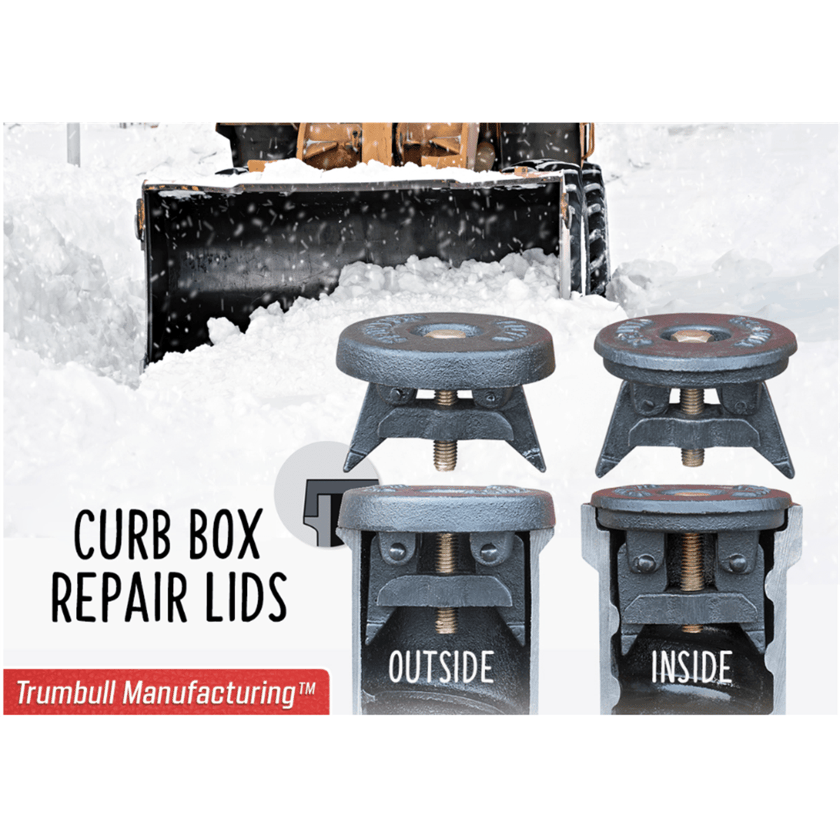 Trumbull Curb Box Repair Lid 3" Size Outside Type T-375 (Old Style) 367-4283