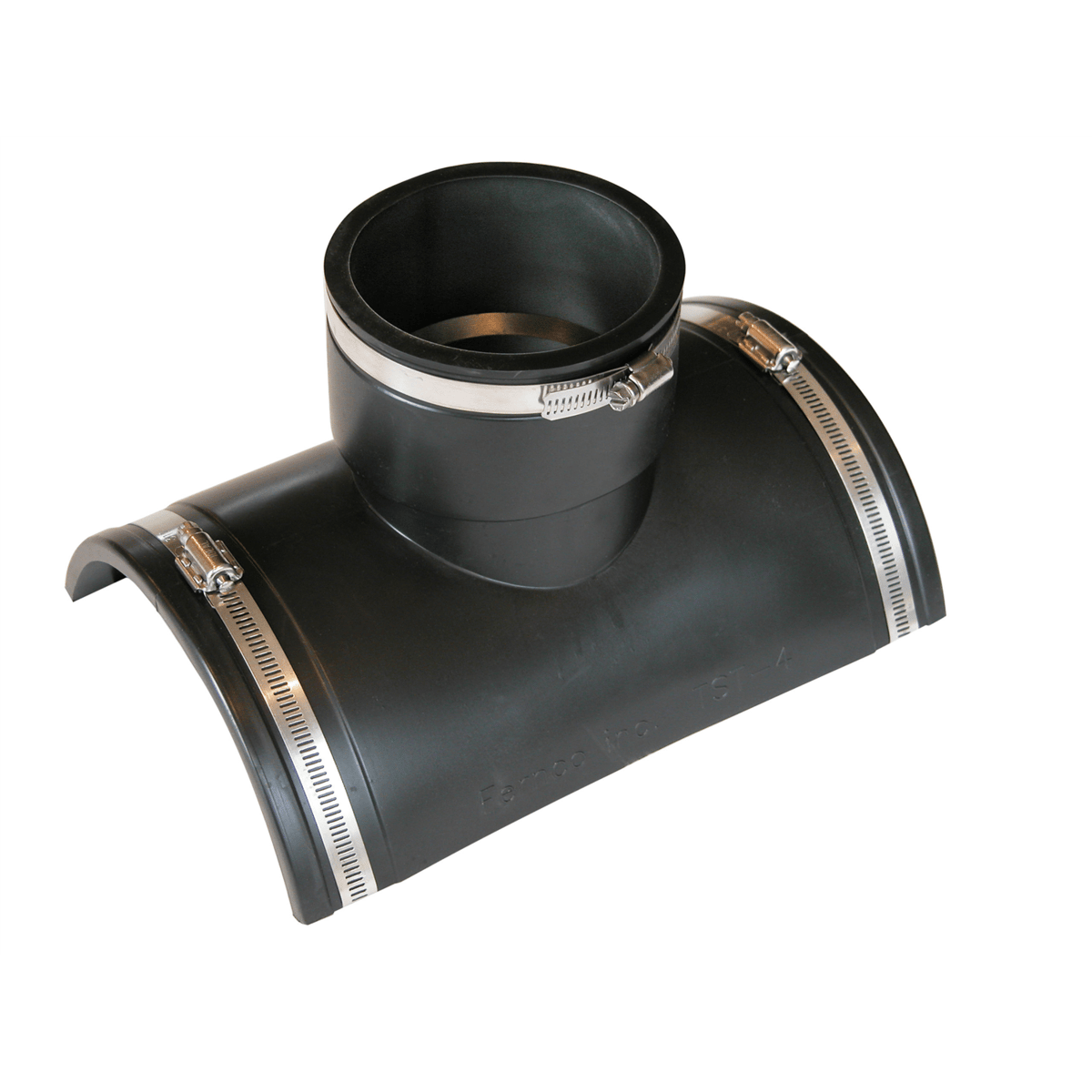 Fernco 4" Flexible Tap Saddle Tee for Soil-tight Sewer Main, TST-4