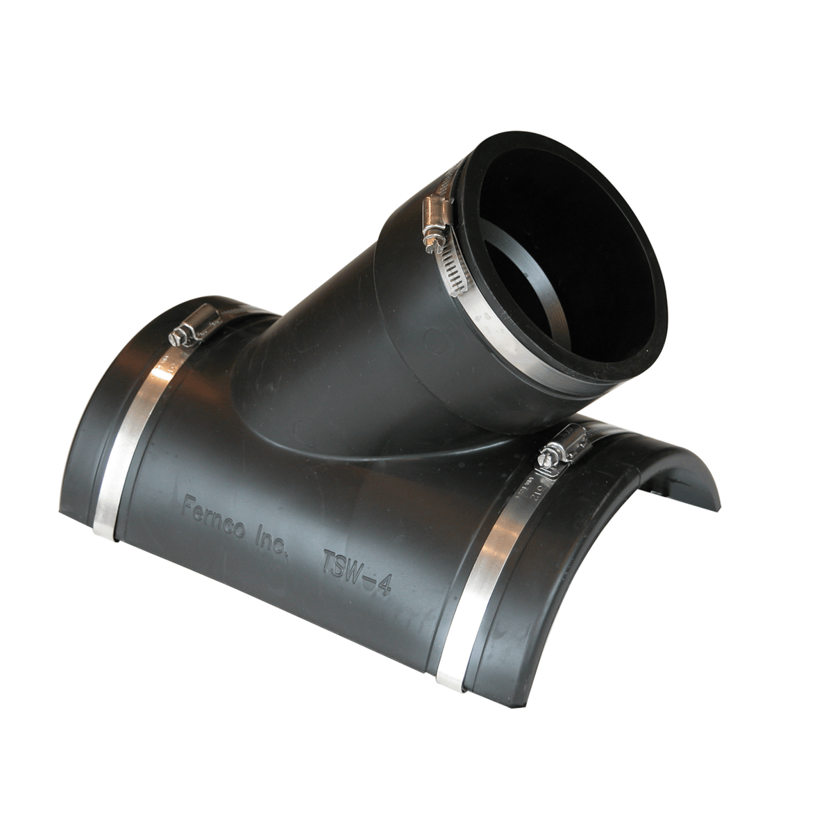 Fernco 4" Flexible Tap Saddle Wye for Soil-tight Sewer Main, TSW-4