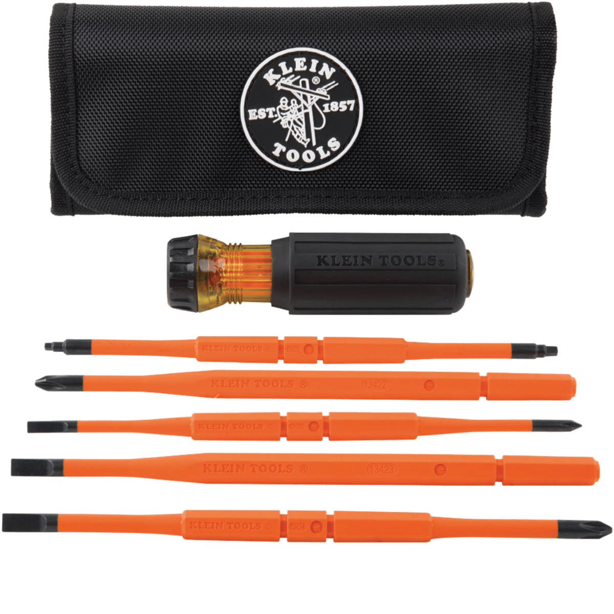 Klein® Tools 8-in-1 Insulated Interchangeable Screwdriver Set