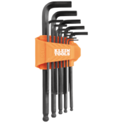 Klein® Tools L Style Ball End Hex Key Caddy Set 12-Piece