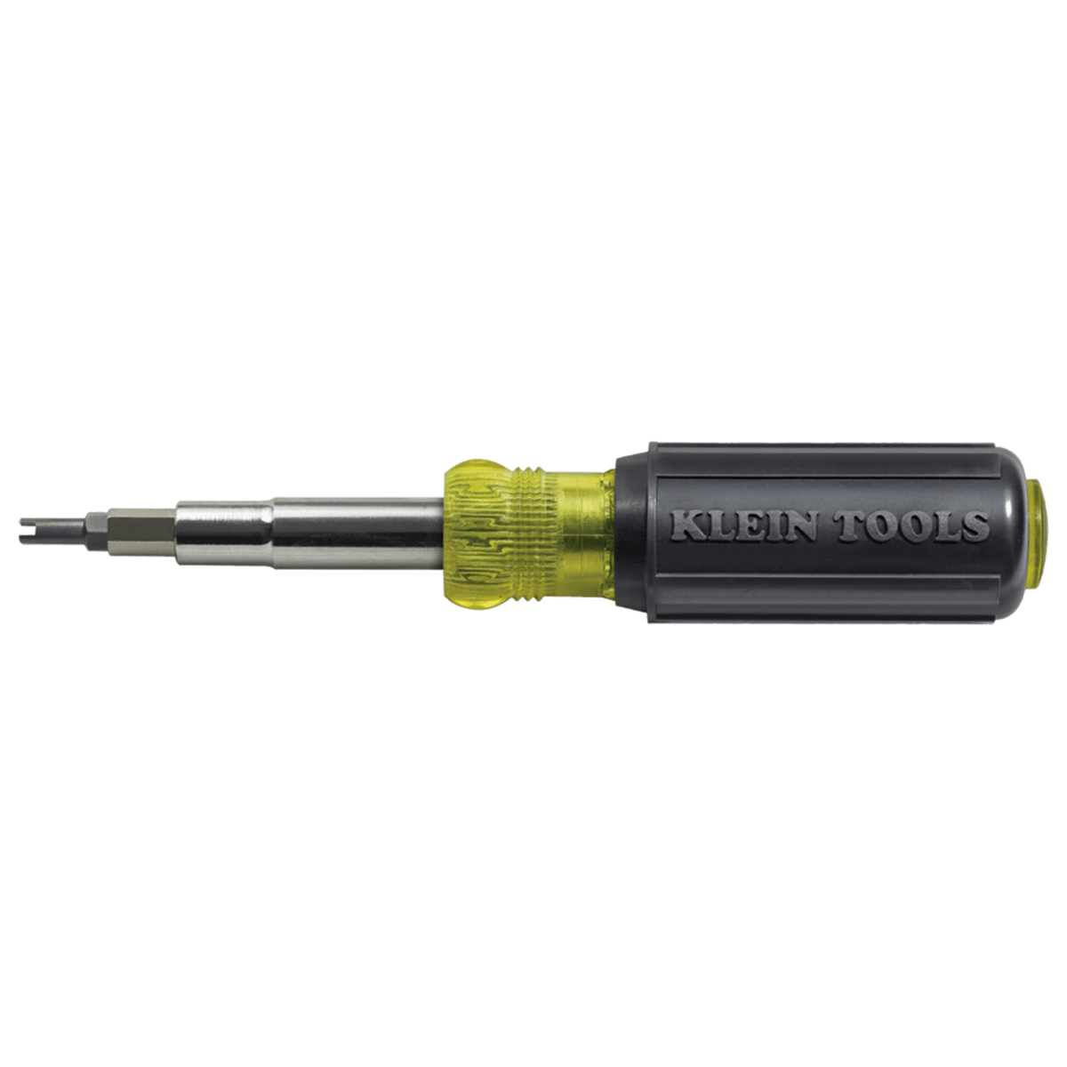 Klein® Tools Multi-Bit Screwdriver / Nut Driver, 11-in-1, Ph, Sl, Sq, Schrader Bits