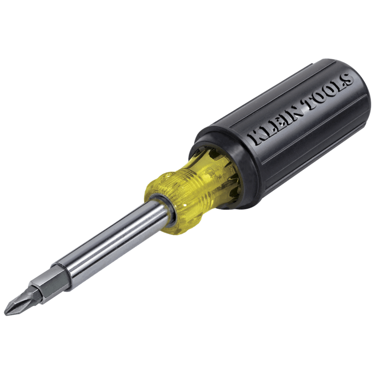 Klein® Tools Multi-Bit Screwdriver / Nut Driver, 11-in-1, Ph, Sl, Sq, TORX® Bits