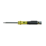 Klein® Tools HVAC Pocket Screwdriver, 3-in-1, Phillips, Slotted, Schrader Bits