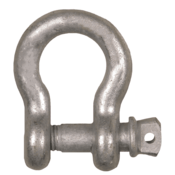 Lift All 1" Import Carbon Galvanized Screw Pin Anchor Shackle, 1SPASI