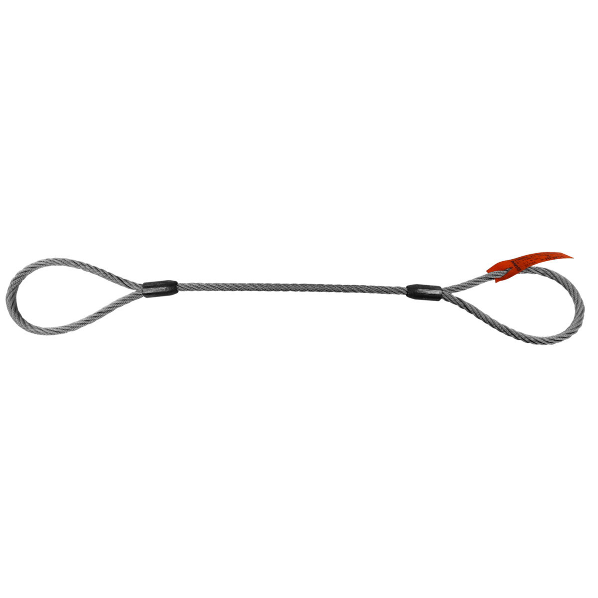 Lift All 1/2" X 10' Eye & Eye Sch 6 X 19 IWRC Permaloc Domestic Wire Rope Sling, 12EEX10