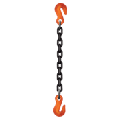 Lift All 3/8" G100 Chain Sling SGG X 10' w/Single Welded Grab Hook, 38SGGW10X10