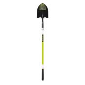 48" Round Point Shovel with Fiberglass Handle and Safety Green Reflective Tape
