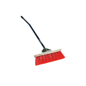 Seymour Industrial 18" Street/Landscape Broom, 60" Ergonomic Blue Aluminum Handle