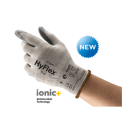 HyFlex 11-100 Antimicrobial Cut-Resistant Gloves Cut Protection A1, Size S, 7 cm Palm Width