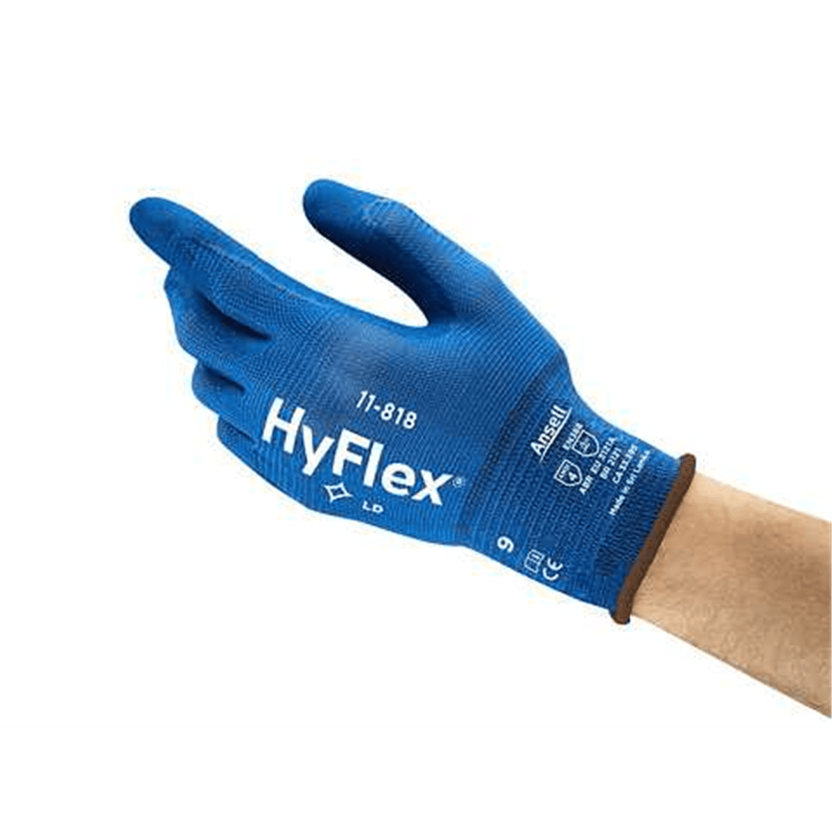 HyFlex 11-818 Multi-Purpose Gloves Cut Protection Level A1, Size S