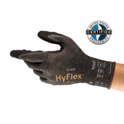 HyFlex 11-931 Oil-Repellent Palm Coating Work Gloves, Cut Protection Level A2, Size S